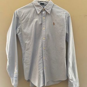 Polo baby blue button up